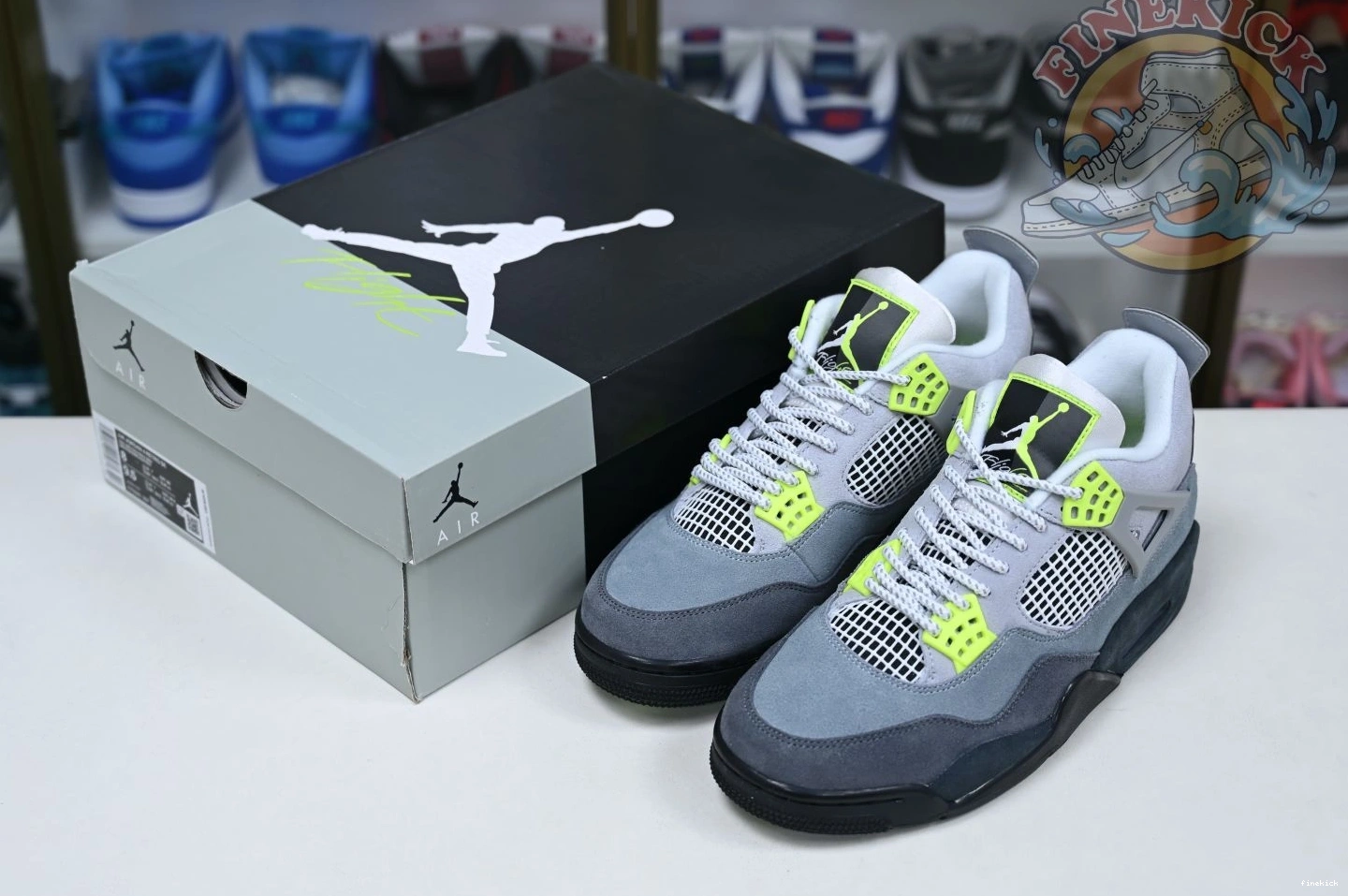 Jordan Jordan se'95neon 4 retro Air 0828